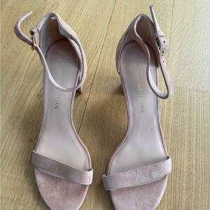Stuart Weitzman Blush Suede Heels
